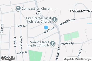Map image of the property - 144 North Ave