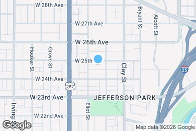 Map image of the property - 2828 W 25th Ave