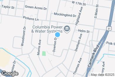 Map image of the property - 1923 Overton Dr