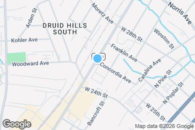 Map image of the property - 2242 N Graham St