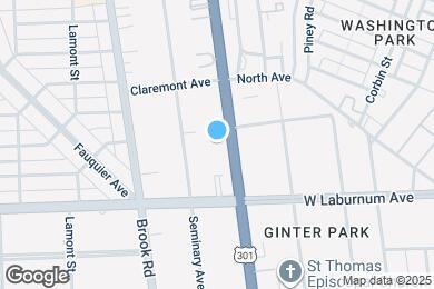 Map image of the property - 3810 Chamberlayne Ave