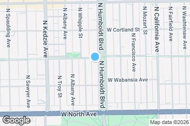 Map image of the property - 1750 N Humboldt Blvd