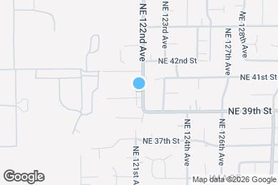 Map image of the property - 12114 NE 40th Cir