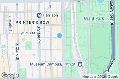 Map image of the property - 800 S Michigan Ave