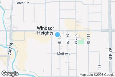 Map image of the property - 1136 1/2 68th St