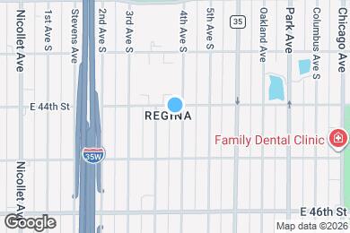 Map image of the property - 4408 4th Ave S