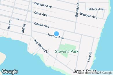 Map image of the property - 1113 Harney Ave