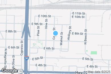 Map image of the property - 708 Cedar St