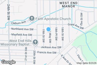 Map image of the property - 1632 18th Way SW