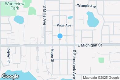 Map image of the property - 2619 S Brown Ave