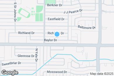 Map image of the property - 1901 Baylor Dr