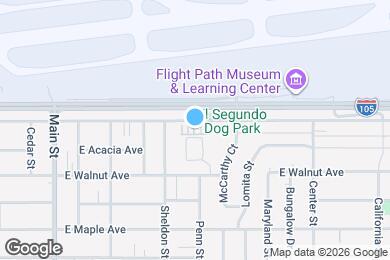 Map image of the property - 582 E Imperial Ave