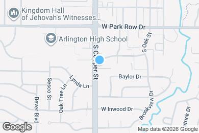 Map image of the property - 1603 S Cooper St