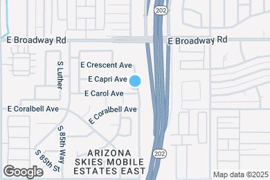 Map image of the property - 8762 E Carol Ave