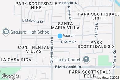 Map image of the property - 8426 E Keim Dr