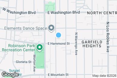 Map image of the property - 1160 N Raymond Ave