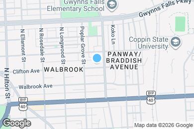 Map image of the property - 2812 Clifton Ave