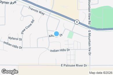 Map image of the property - 1027 Alturas Dr