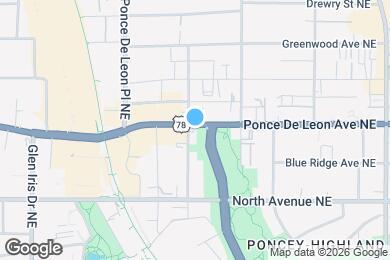 Map image of the property - 691 Bonaventure Ave NE