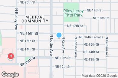 Map image of the property - 1319 NE 15th St