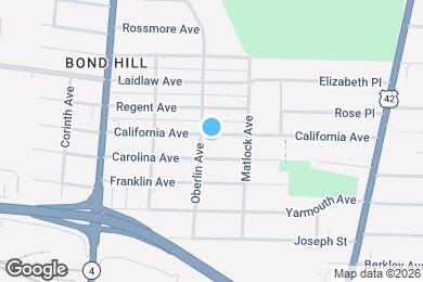 Map image of the property - 1409 California Ave