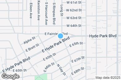 Map image of the property - 1051 E Hyde Park Blvd