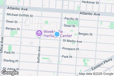 Map image of the property - 1381 St Marks Ave