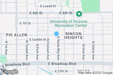 Map image of the property - Campus Crossings on 8th Street