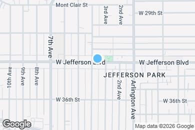 Map image of the property - 2318 W Jefferson Blvd