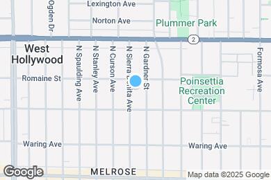 Map image of the property - 936 N Sierra Bonita Ave