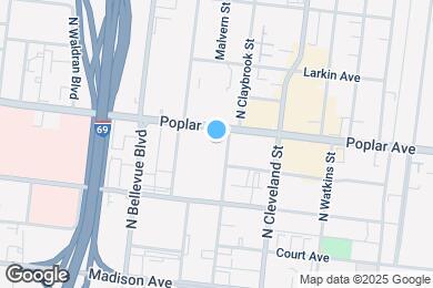 Map image of the property - 1271 Poplar Ave