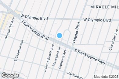 Map image of the property - 5707 San Vicente Blvd