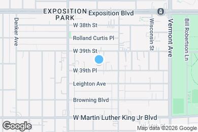 Map image of the property - 1207 W 39th Pl