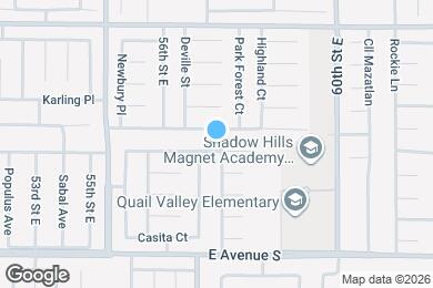 Map image of the property - 5661 E Ave T