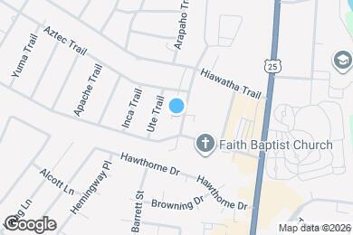 Map image of the property - 1117 Pawnee Trail