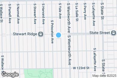 Map image of the property - 12112 S Yale Ave