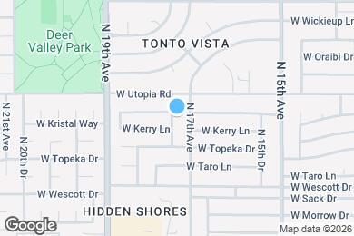 Map image of the property - 19231 N 17th Dr