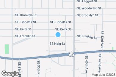 Map image of the property - 3714 SE Franklin St