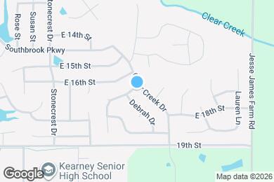 Map image of the property - 1700 Clear Creek Dr