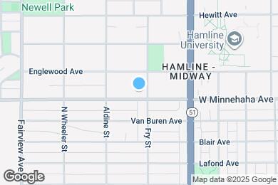 Map image of the property - 1651 Minnehaha Ave W
