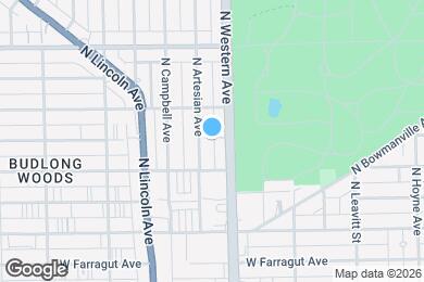 Map image of the property - 5435 N Artesian Ave