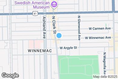 Map image of the property - 1478 W Winnemac Ave