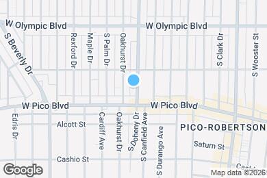 Map image of the property - 1135 S Doheny Dr