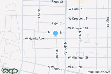 Map image of the property - 434 W Hewitt Ave