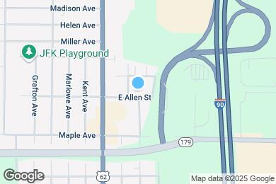 Map image of the property - 4250 E Allen St