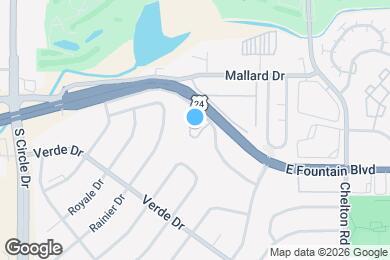 Map image of the property - 3035 E Fountain Blvd