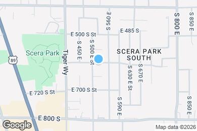 Map image of the property - 520 E 600 S