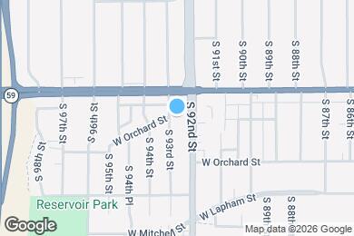Map image of the property - 1405 S 92nd St