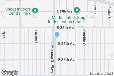 Map image of the property - 3618 N Monaco St Pkwy
