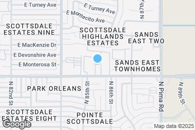 Map image of the property - 8552 E Indian School Rd